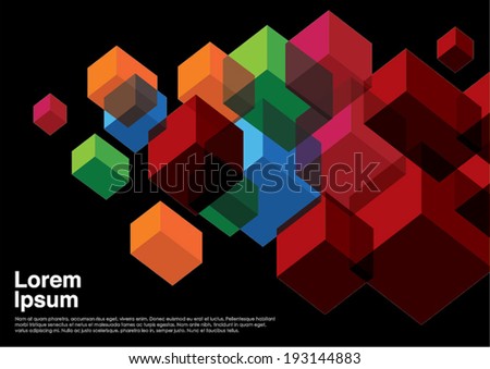 3D illusion cube pattern