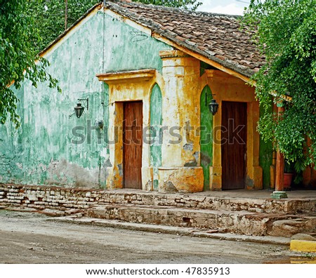 colonial Mexican ranch house