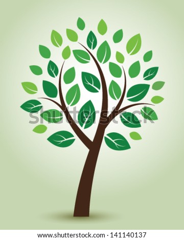 Tree Icon Stock Vector 141140137 : Shutterstock