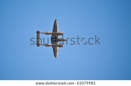 SACRAMENTO, CA - SEPT 11: Vintage P-38 Lightning \