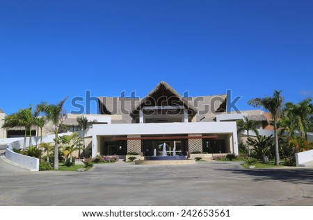PUNTA CANA, DOMINICAN REPUBLIC - JANUARY 3, 2015: Royalton All-inclusive Resort and Casino located at the Bavaro beach in Punta Cana