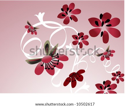 Japanese  spring flowers pinks