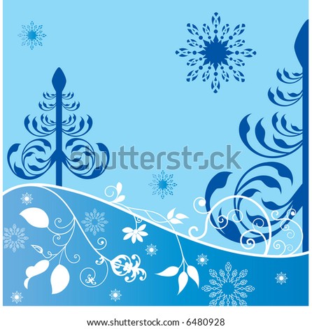 Similar – Image, Stock Photo filigree | the ski tracks in deep snow appear from a distance