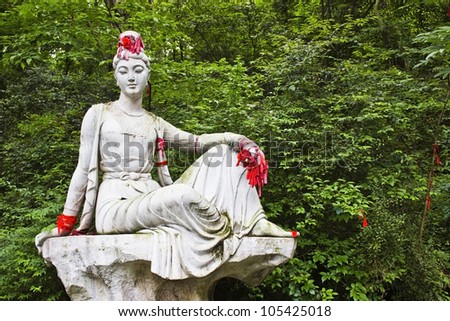 Marble Buddhist Statue in Guiyang China