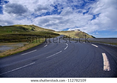 high mountain road