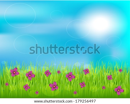 Spring with flowers/Spring