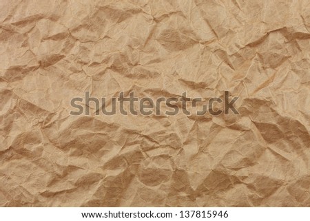 Top view brown paper background texture