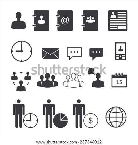 Business icons set. Illustration eps 10