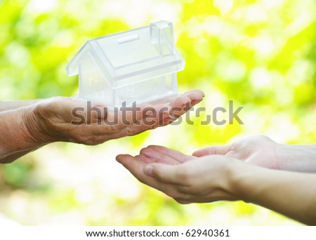 house in  hands