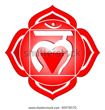 Vector Chakra Series: Muladhara Or Root Chakra Symbol - 40978570 ...