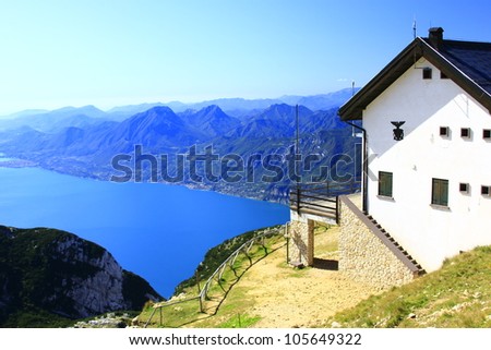 Similar – Foto Bild Schutzhütte Hütte Ausblick