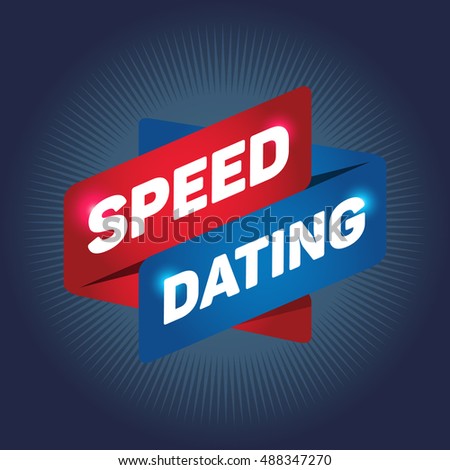 SPEED DATING arrow tag sign.
