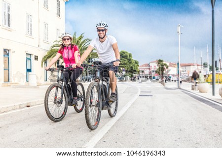 Similar – Image, Stock Photo Rental bikes during the winter break