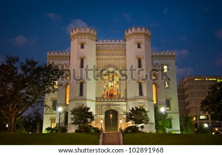 Old State Capitol located in Baton Rouge, Louisiana