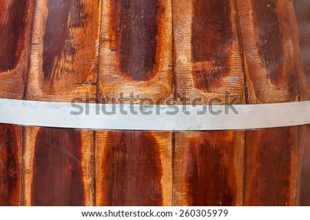 Old Wood Barrel