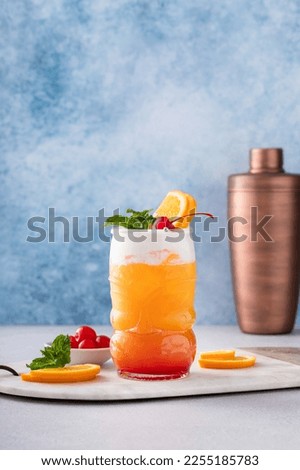 Similar – Image, Stock Photo Tiki glass of tropical cocktail with ice