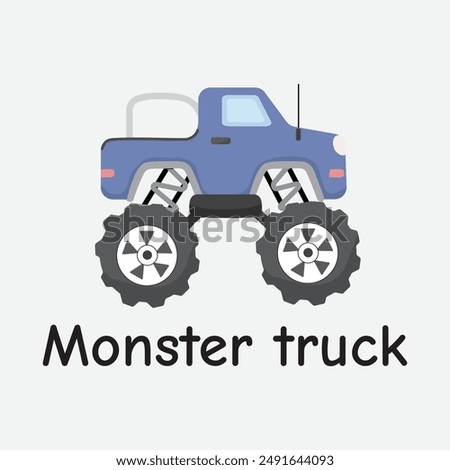 Monster Truck Vector Illustration for Shows