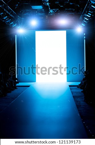 Empty Runway Before A Fashion Show Stock Photo 121139173 : Shutterstock