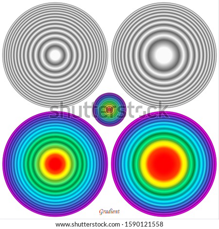 Newton's rings, constructive interference created by light