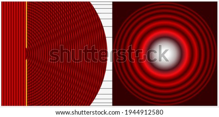 This diagram shows how rays of light are bent (diffracted) as they pass through a circular aperture to create an Airy disk