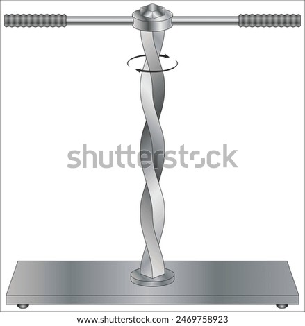 Torsion of a square section bar