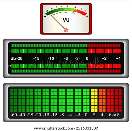 A volume unit (VU) meter is a device displaying a representation of the signal level in audio equipment.