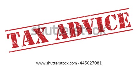 tax advice vector stamp on white background