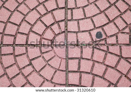 Sidewalk cobblestones texture
