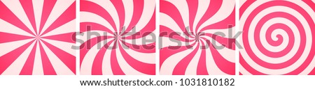 Set of sweet candy abstract vector backgrounds