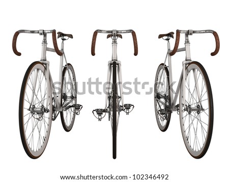 Image, Stock Photo Bicycle handlebars in front of skyline in the evening light