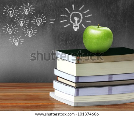 apple on  books