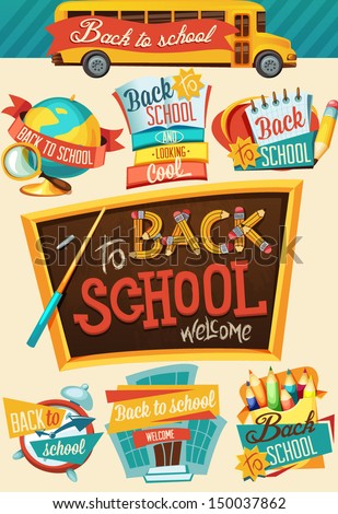 Back to school design template 