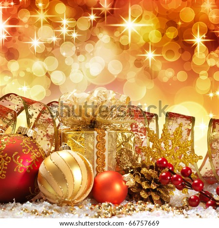 Christmas decoration. vintage background with space for text or image.