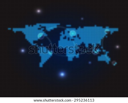 Abstract computer graphic World map