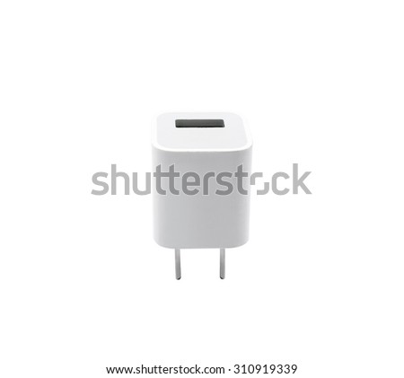 Mobile charger isolated on white background
