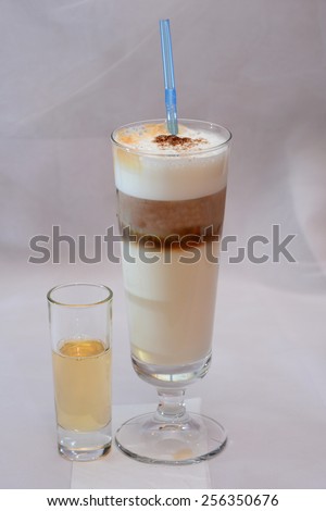 Milkshake with vanilla extract