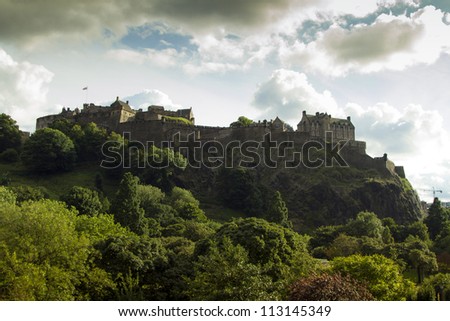 Edinburgh Castle Cloudy day