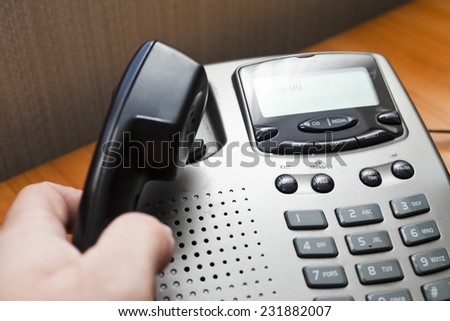 Phone at office helps to organize big sales