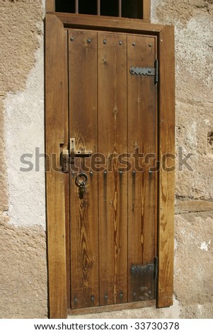 Door in St Catherine\'s Monastery. A very old door found in the St Catherine\'s Monastery