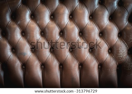 vintage of leather sofa background and texture