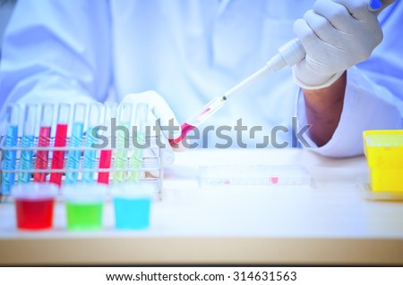 professional pipetting solution into the genetic test