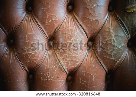 vintage of leather sofa background and texture