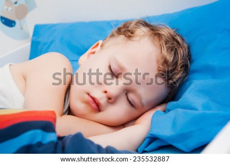Cute sleeping child