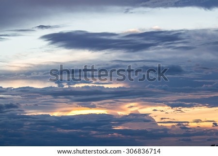 Dramatic sky cloud texture background