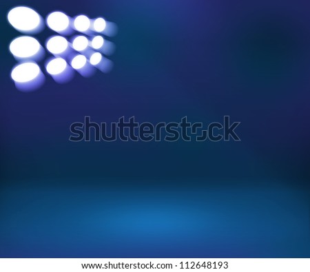 Spotlight Blue Room Clear Background