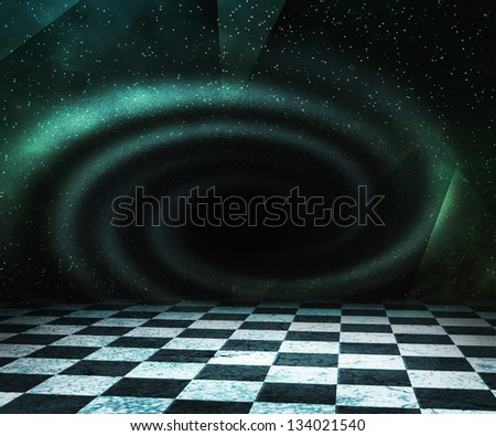 Black Hole Abstract Stage Background