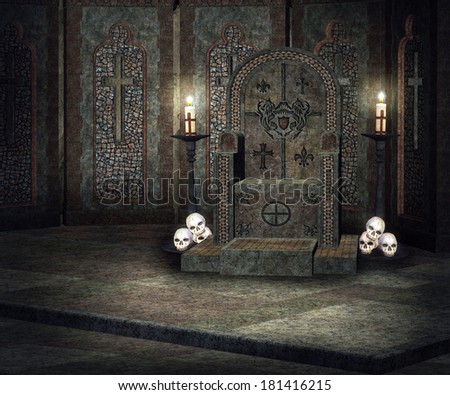 Dark Throne Palace Background