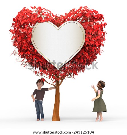 Children Under a Tree Heart