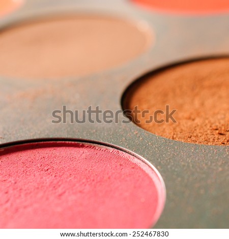 Close up of eyeshadow palette - Square composition