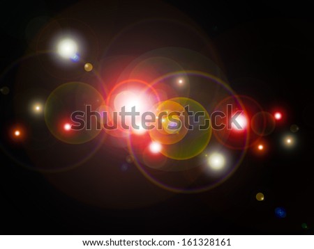 lights focus - lens flare - abstract background